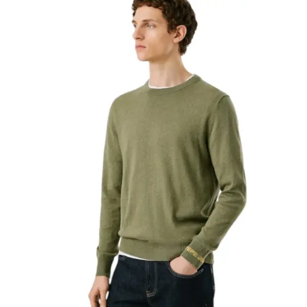 Pepe Jeans - Ανδρικό Πουλόβερ Βαμβακερό Andre Crew Neck PM7000013-679 Πράσινο PM7000013-679