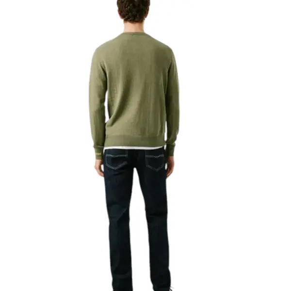 Pepe Jeans - Ανδρικό Πουλόβερ Βαμβακερό Andre Crew Neck PM7000013-679 Πράσινο PM7000013-679