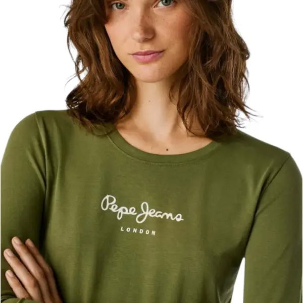 Pepe Jeans - Γυναικεία Μπλούζα Long Sleeve New Virginia Ssn PL505203-765 Πράσινο PL505203-765