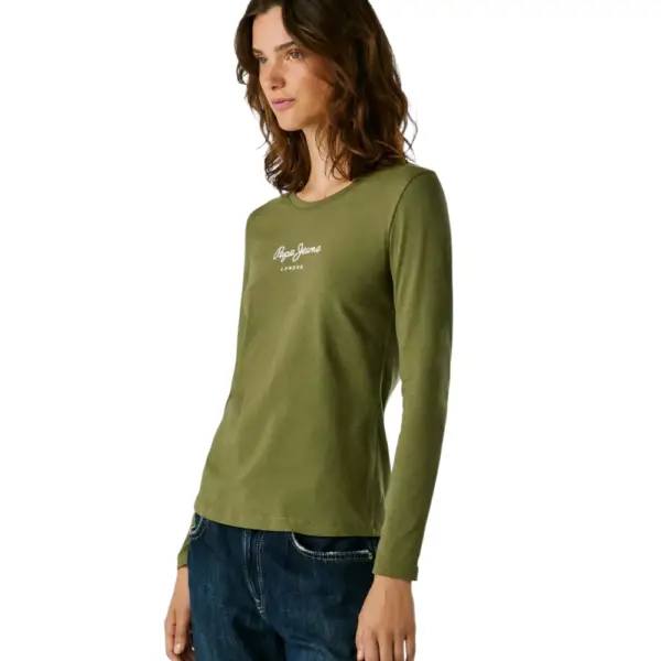 Pepe Jeans - Γυναικεία Μπλούζα Long Sleeve New Virginia Ssn PL505203-765 Πράσινο PL505203-765