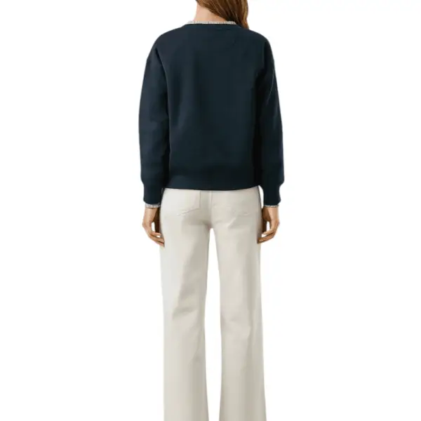 Pepe Jeans - Γυναικείο Φούτερ Crew Neck Logo PL5800002-594 Μπλε Σκούρο PL5800002-594