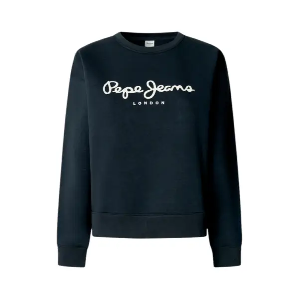 Pepe Jeans - Γυναικείο Φούτερ Crew Neck Logo PL5800002-594 Μπλε Σκούρο PL5800002-594