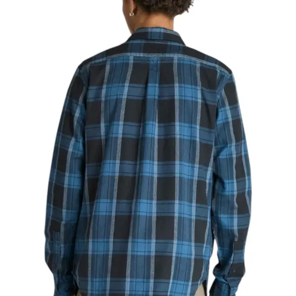 Timberland - Ανδρικό Πουκάμισο Herringbone Flannel Check Shirt TB0A42Y1-B23 Μπλε TB0A42Y1B23