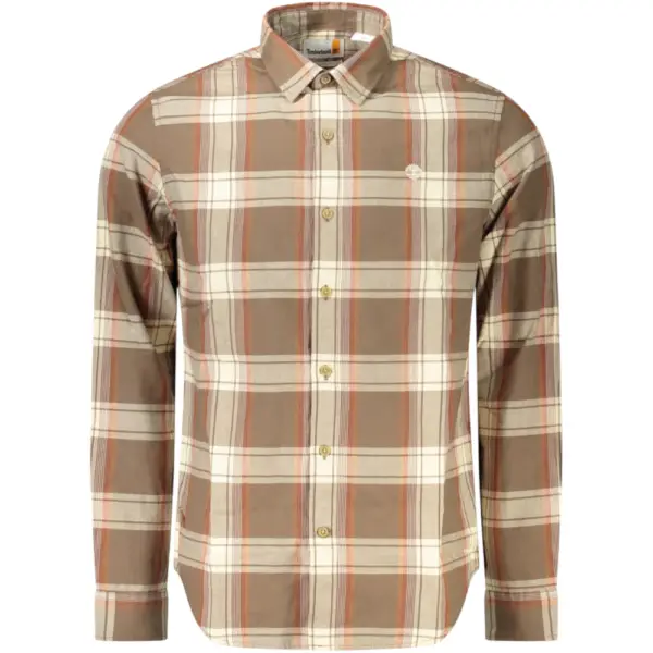 Timberland - Ανδρικό Πουκάμισο Herringbone Flannel Check Shirt TB0A42Y1-BK2 Καφέ