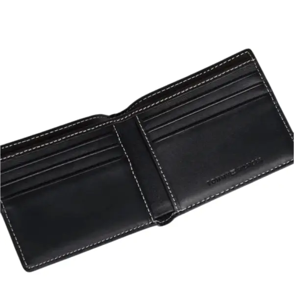 Tommy Hilfiger - Ανδρικό Πορτοφόλι Th Prep Classics Leather Credit Card Wallet AM0AM11865-DW6 Μπλε Σκούρο AM0AM11865-DW6