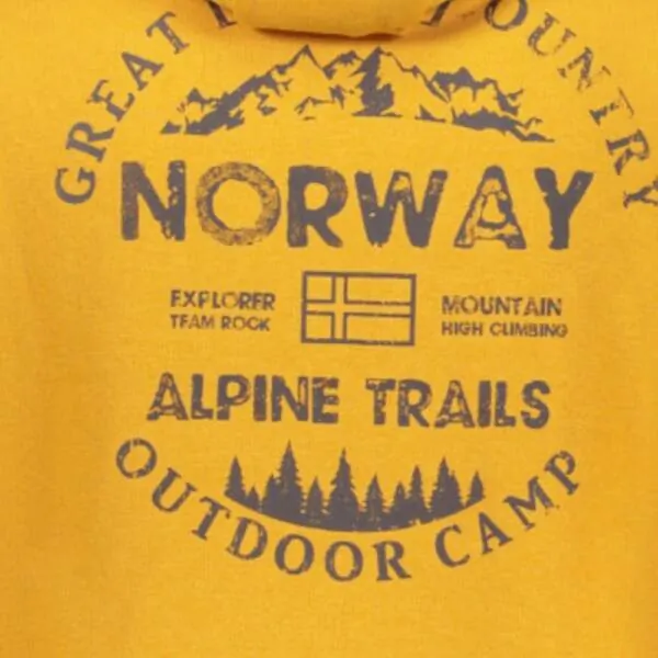 Norway Nautical School - Ανδρική Ζακέτα Φούτερ 859462-OCRA Κίτρινο 859462-OCRA