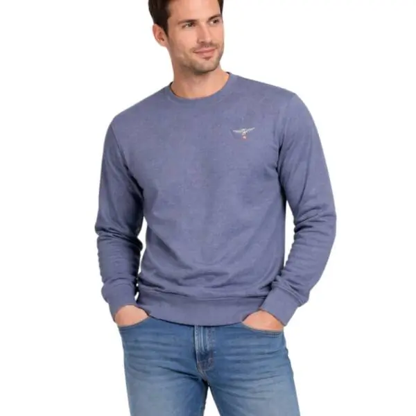 Accademia Militare - Ανδρική Μπλούζα Φούτερ W5S6437014-044 Μπλε