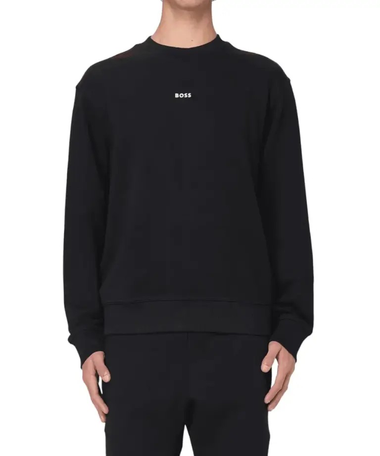 Hugo Boss - Ανδρικό Φούτερ Sweaters WeSmallcrew 50514541-001 Μαύρο