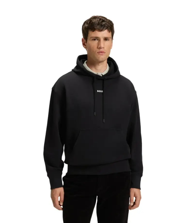Hugo Boss - Ανδρικό Φούτερ Με Κουκούλα Wesmallhood Jersey 50514530-001 Μαύρο