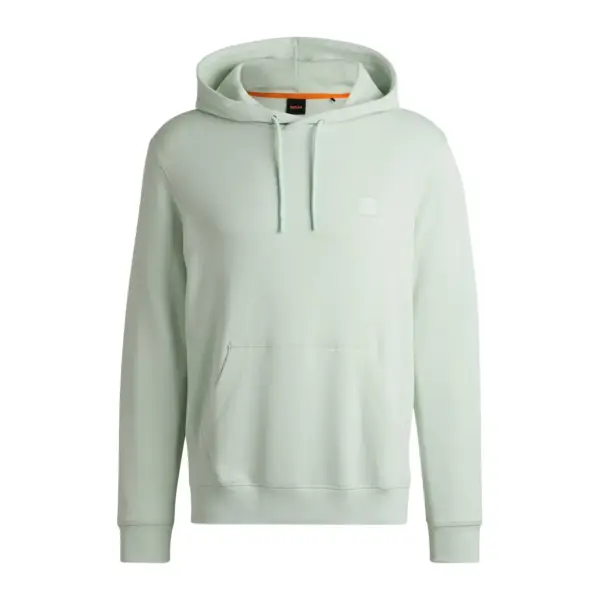 Hugo Boss - Ανδρικό Φούτερ Με Κουκούλα Wetalk 50509314-474 Πράσινο Ανοιχτό 50509314-474