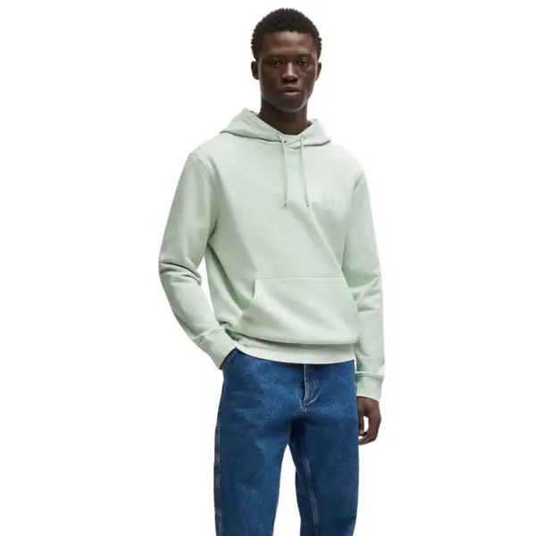 Hugo Boss - Ανδρικό Φούτερ Με Κουκούλα Wetalk 50509314-474 Πράσινο Ανοιχτό 50509314-474