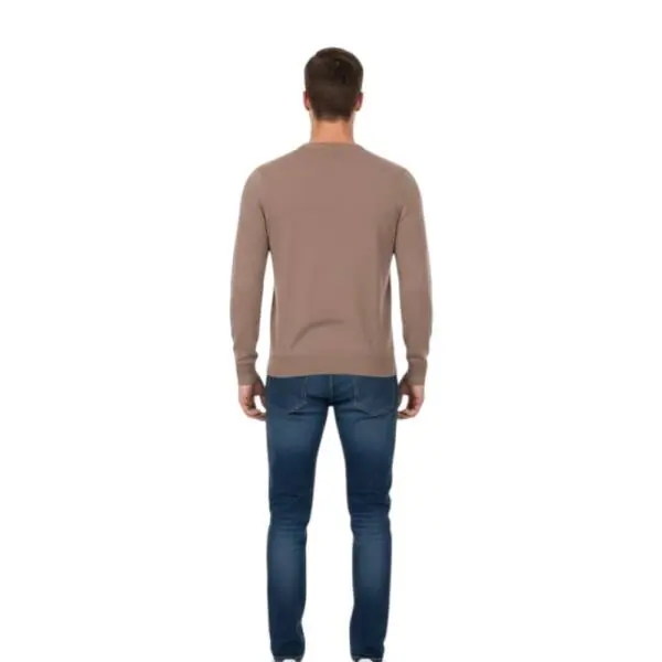 Cavalli Class - Ανδρικό Πουλόβερ Crewneck TXM60AMAC01-03500 Καφέ TXM60AMAC01-03500