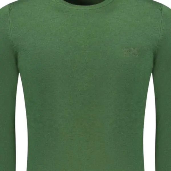 Cavalli Class - Ανδρικό Πουλόβερ Crewneck TXM60AMAC01-04000 Πράσινο TXM60AMAC01-04000