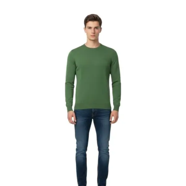 Cavalli Class - Ανδρικό Πουλόβερ Crewneck TXM60AMAC01-04000 Πράσινο