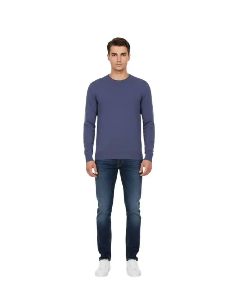 Cavalli Class - Ανδρικό Πουλόβερ Crewneck TXM60AMAC01-04926 Μπλε