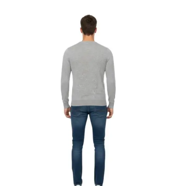Cavalli Class - Ανδρικό Πουλόβερ Crewneck TXM60AMAC01-05001 Γκρι TXM60AMAC01-05001