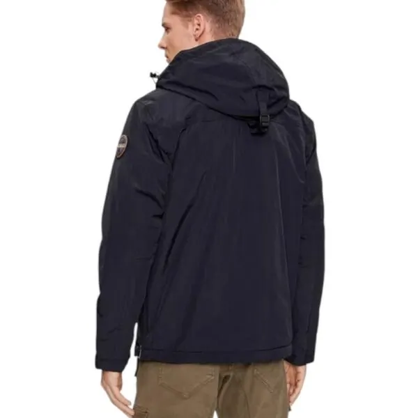 Napapijri - Ανδρικό Μπουφάν Χειμωνιάτικο Anorak Rainforest Pocket 2 Regular Fit NP0A4GMD-041 Μαύρο NP0A4GMD041