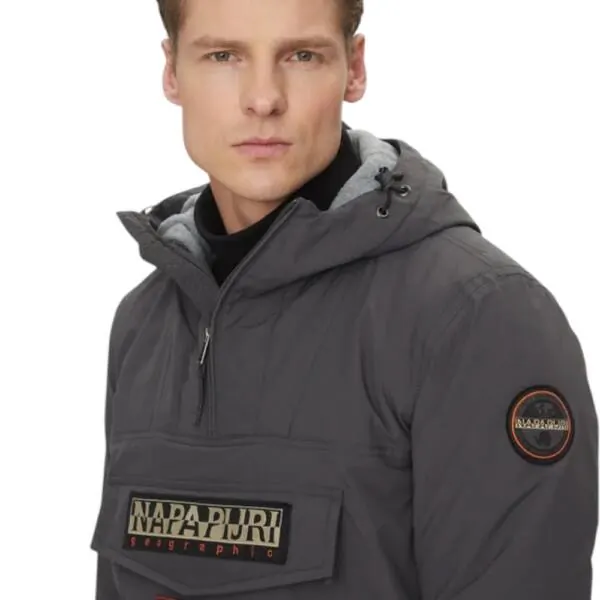 Napapijri - Ανδρικό Μπουφάν Χειμωνιάτικο Anorak Rainforest Pocket 2 Regular Fit NP0A4GMD-H98 Γκρι NP0A4GMDH98