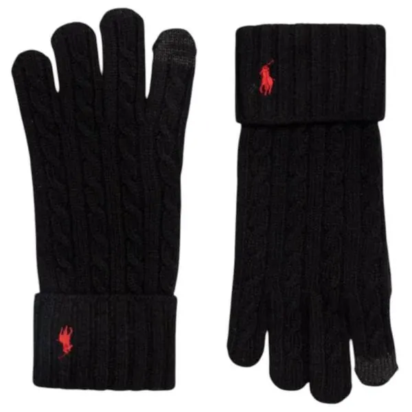 Ralph Lauren - Ανδρικά Γάντια 449891268001-BLACK Μαύρο
