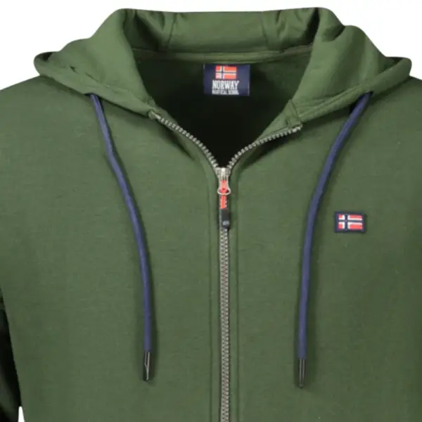 Norway Nautical School - Ανδρική Ζακέτα Φούτερ 849442-ARMY Πράσινο 849442-ARMY
