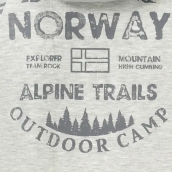 Norway Nautical School - Ανδρική Ζακέτα Φούτερ 859462-GREYM Γκρι 859462-GREYM