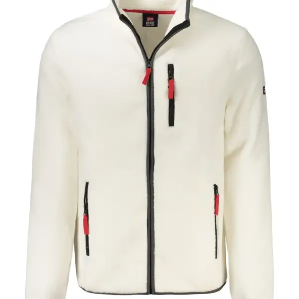 Norway Nautical School - Ανδρική Ζακέτα Φούτερ Fleece 839506-OFFWHI Εκρού