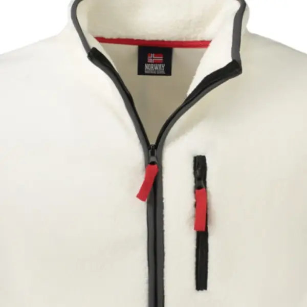 Norway Nautical School - Ανδρική Ζακέτα Φούτερ Fleece 839506-OFFWHI Εκρού 839506-OFFWHI