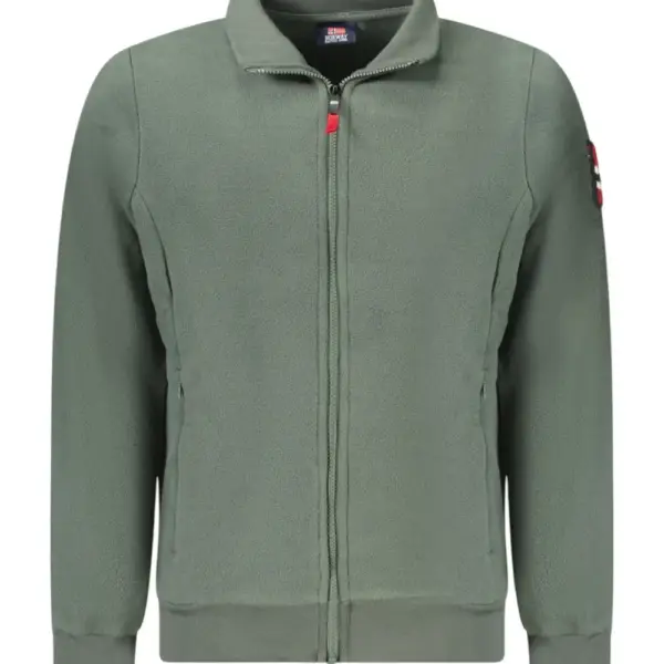 Norway Nautical School - Ανδρική Ζακέτα Φούτερ Fleece 859532-ARMY Χακί
