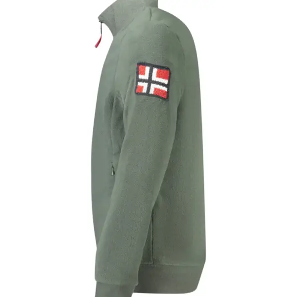 Norway Nautical School - Ανδρική Ζακέτα Φούτερ Fleece 859532-ARMY Χακί 859532-ARMY