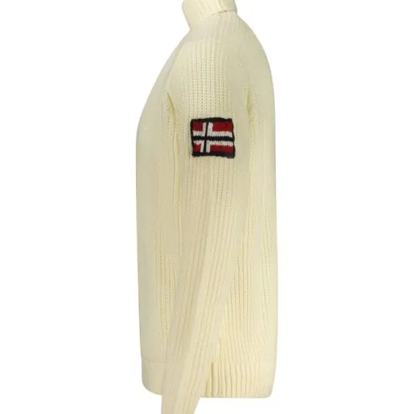 Norway Nautical School - Ανδρικό πουλόβερ Ζιβάγκο 853112-ECRU Εκρού 853112-ECRU