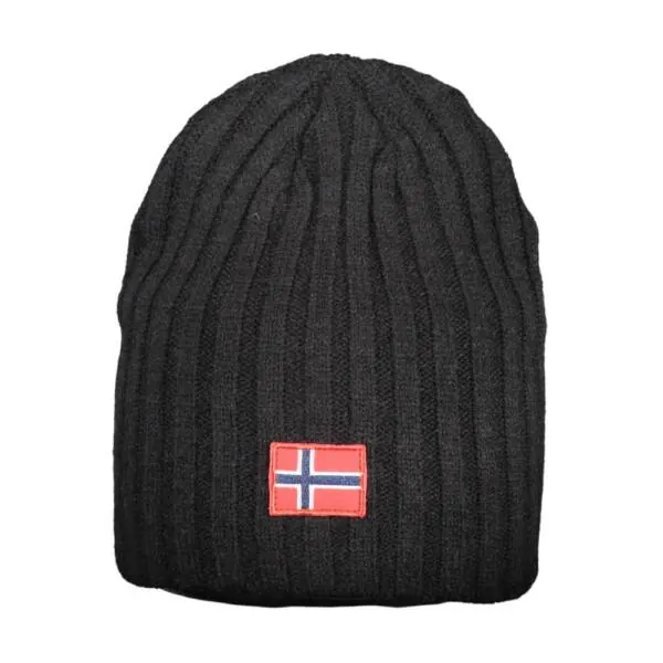 Norway Nautical School - Ανδρικός Σκούφος Πλεκτός Beanie 840105-BLACK Μαύρο
