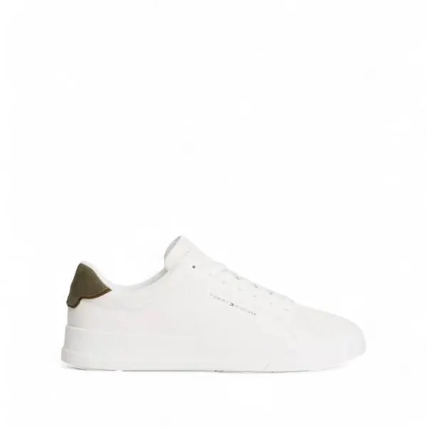 Tommy Hilfiger - Ανδρικά Sneakers Th Court Lth Detail Ess FM0FM05367-0K4 Χακί
