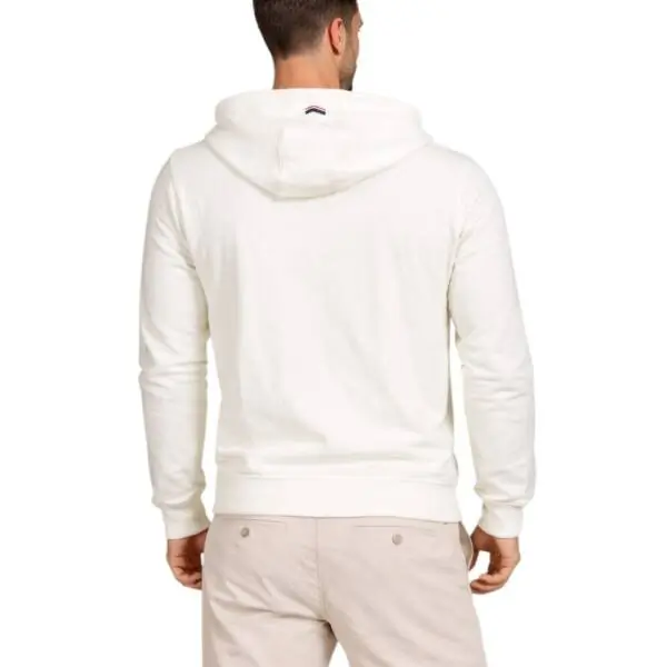 U.S. Polo Assn. - Ανδρική Φούτερ Ζακέτα με Κουκούλα και Τσέπες 63025-53223-101 Λευκό 63025-53223-101