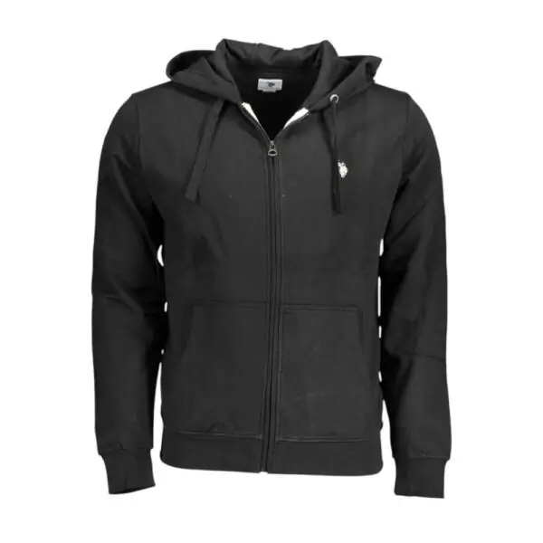 U.S. Polo Assn. - Ανδρική Φούτερ Ζακέτα με Κουκούλα και Τσέπες 63025-53223-199 Μαύρο 63025-53223-199