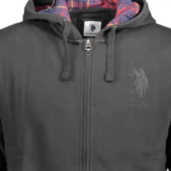 U.S. Polo Assn. - Ανδρική Φούτερ Ζακέτα με Κουκούλα και Τσέπες 63028-53223-199 Μαύρο 63028-53223-199