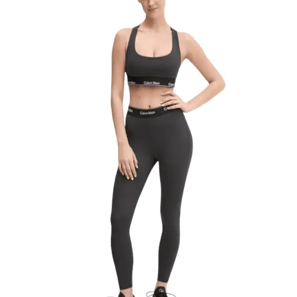 Calvin Klein - Γυναικείο Κολάν Ψηλόμεσο Cropped LVGWS5L609-UB1 Μαύρο LVGWS5L609-UB1