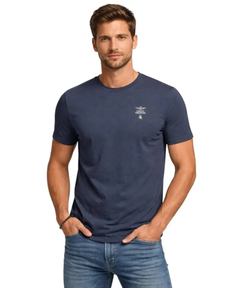 Aeronautica Militare - Ανδρική Κοντομάνικη Φανέλα SCOTI005J508-08184 Μπλε Σκούρο