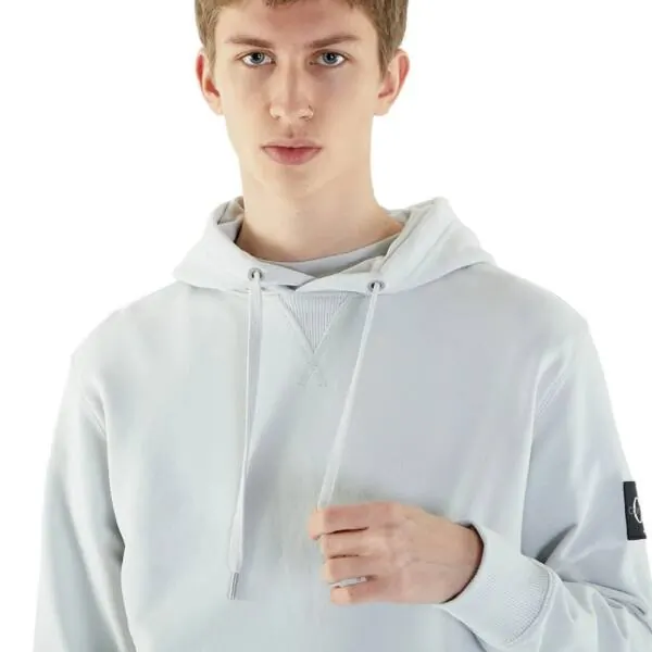Calvin Klein - Ανδρικό Φούτερ με Κουκούλα J30J323430-PC8 Γκρι J30J323430-PC8