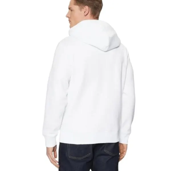Calvin Klein - Ανδρικό Φούτερ με Κουκούλα Regular Fit J30J323749-YAF Λευκό J30J323749-YAF