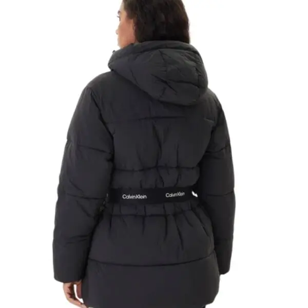 Calvin Klein -Γυναικείο Μπουφάν Belted Midweight Puffer Regular Fit LV047D507G-UB1 Μαύρο LV047D507G-UB1