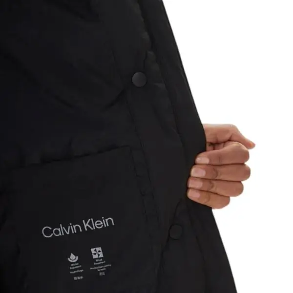 Calvin Klein -Γυναικείο Μπουφάν Belted Midweight Puffer Regular Fit LV047D507G-UB1 Μαύρο LV047D507G-UB1