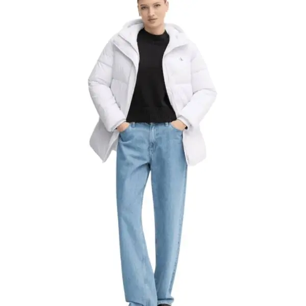 Calvin Klein - Γυναικείο Μπουφάν Belted Midweight Puffer Regular Fit LV047D507G-WGA Μωβ LV047D507G-WGA