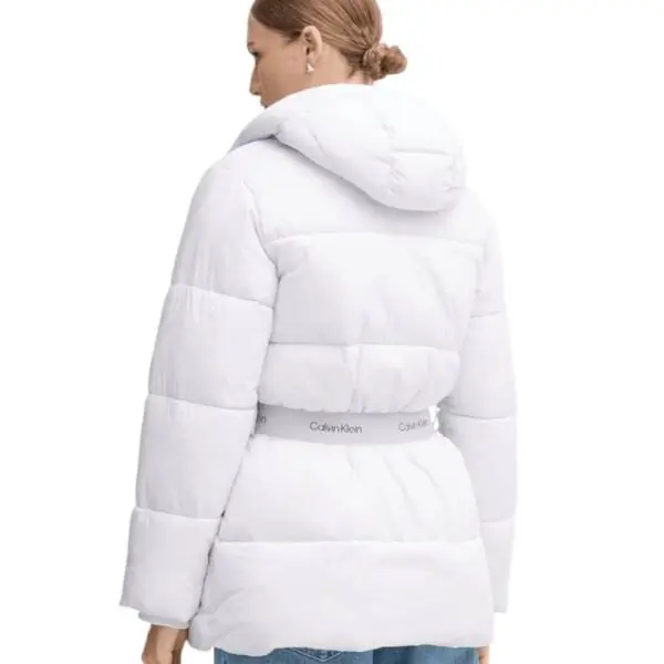 Calvin Klein - Γυναικείο Μπουφάν Belted Midweight Puffer Regular Fit LV047D507G-WGA Μωβ LV047D507G-WGA