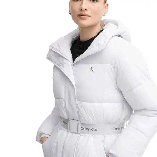 Calvin Klein - Γυναικείο Μπουφάν Belted Midweight Puffer Regular Fit LV047D507G-WGA Μωβ LV047D507G-WGA