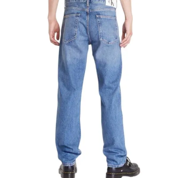 Calvin Klein – Ανδρικό Jean Dad Authentic Regular Tapered Fit J30J325726-1A4 Μπλε J30J325726-1A4