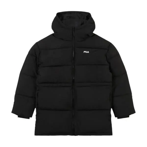 Fila - Γυναικείο Μπουφάν Alba Mid Hooded Puffer Relaxed Fit FAW1213-80010 Μαύρο FAW1213-80010