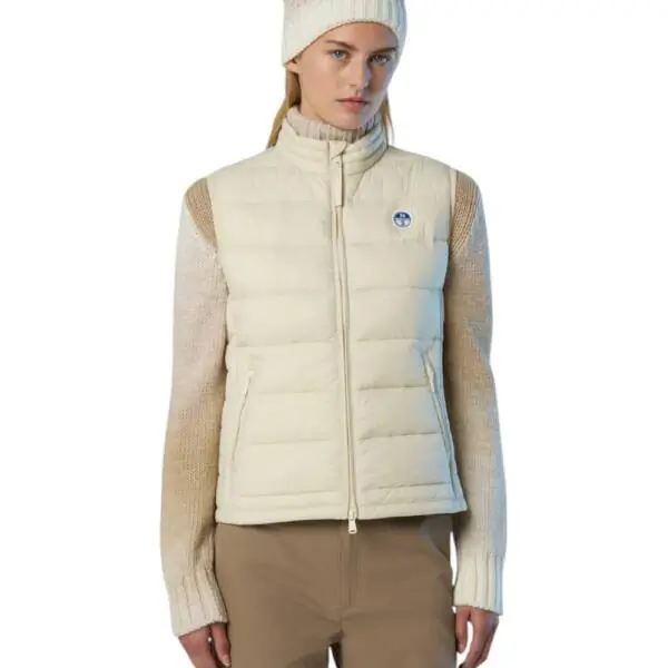North Sails - Γυναικείο Αμάνικο Μπουφάν Galia Vest 000016-000-012A Λευκό