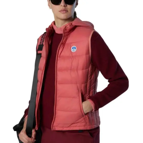 North Sails - Γυναικείο Αμάνικο Μπουφάν Galia Vest 000016-000-0182 Κοραλλί 000016-000-0182