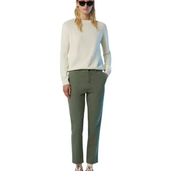North Sails - Γυναικείο Πουλόβερ Cashmere Blend Sweater 095510-000-0105 Λευκό 095510-000-0105