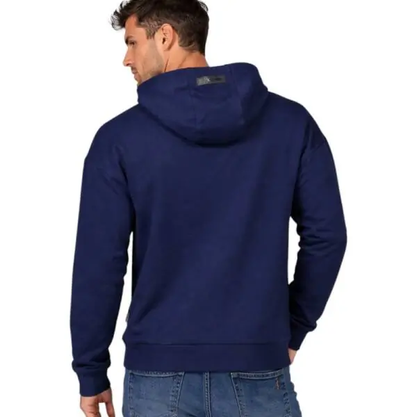Plein Sport - Ανδρικό Φούτερ με Κουκούλα FIPS214-U85NAVY Μπλε Ναυτικό FIPS214-U85NAVY